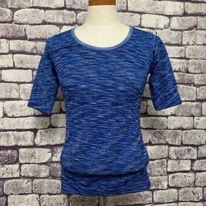 Athleta Blue Heathered Top Size XS